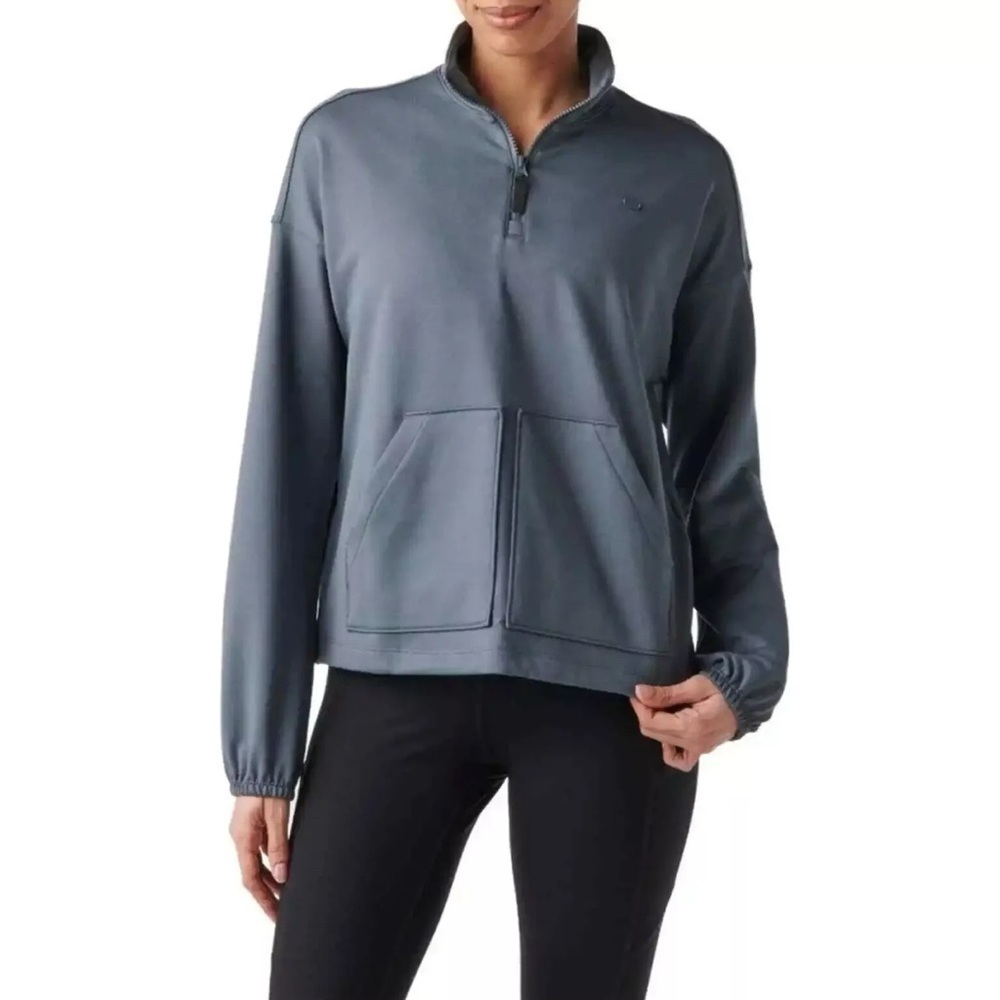 5.11 Tactical Reese 1/4 Zip Women’s M Gray Performance Training Pullover 511